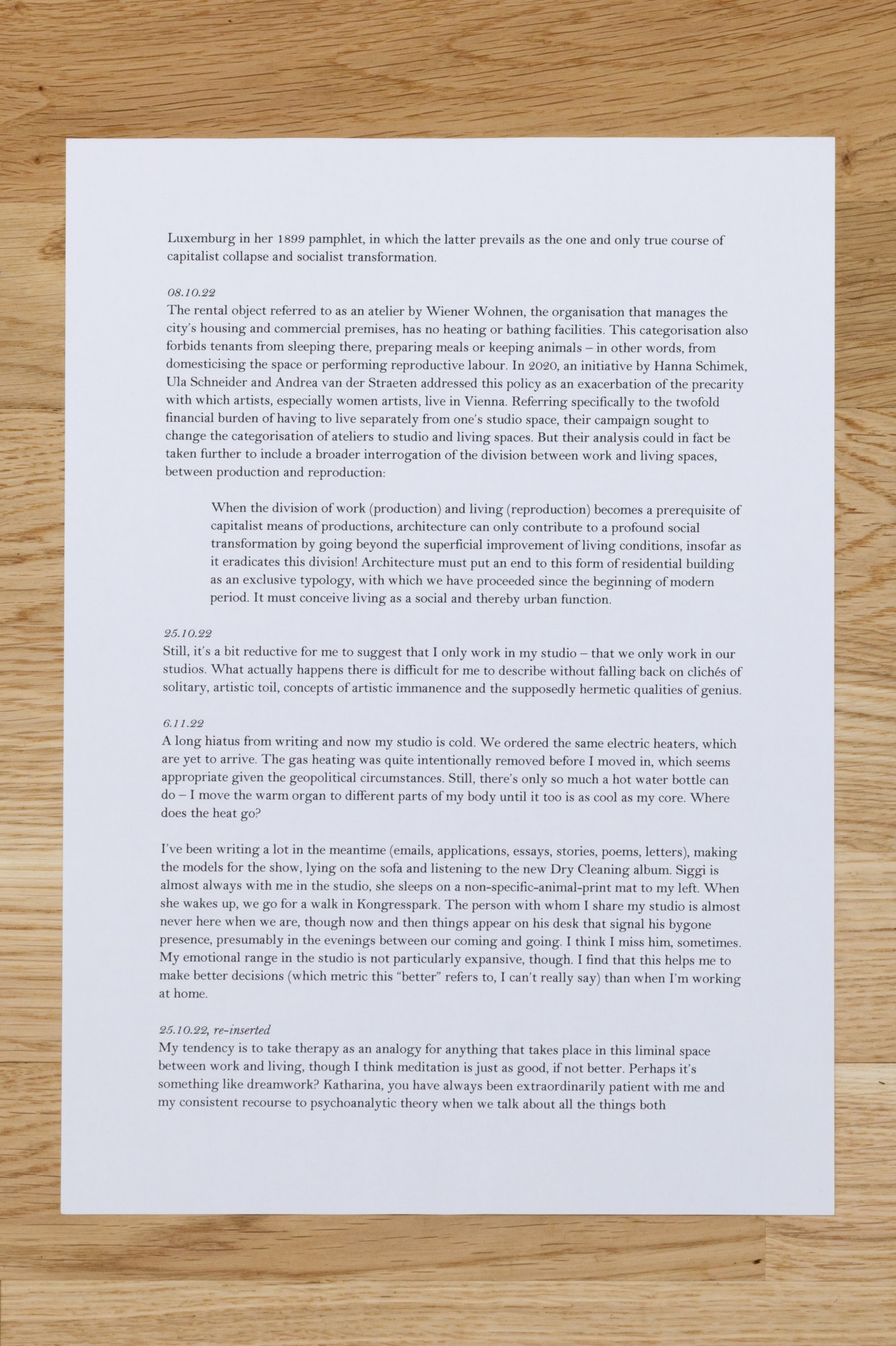 Miriam Stoney, Textual Situation (Too Many Words), 2022